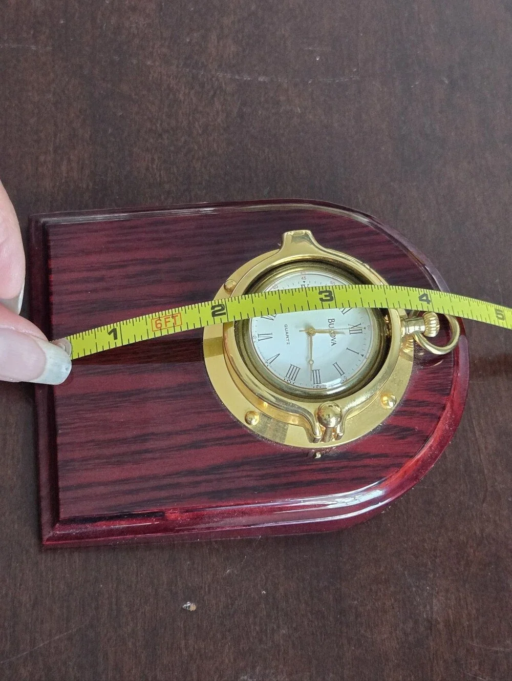 Bulova Miniature Collectible Clock Watch